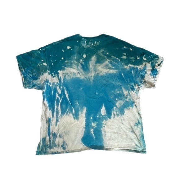 Gildan Check Out Time Bleach Dyed Graphic Short Sleeved T-Shirt Size 2XL - Picture 2 of 7